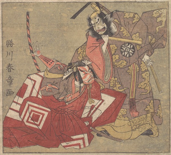 Scene from a Drama, 18th century. Creator: Shunsho.