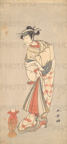 The Actor Ichikawa Danjuro V in the Role of a Woman, 1772. Creator: Shunsho.