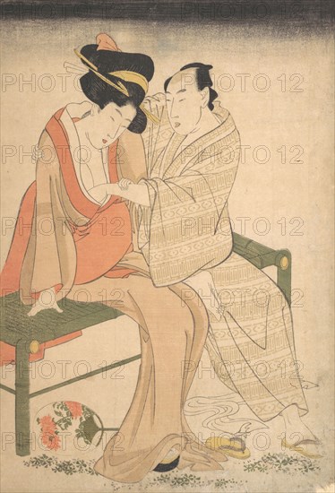 A Pair of Lovers, 1795. Creator: Kitagawa Utamaro.