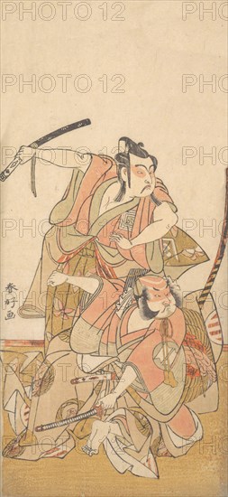 The Actor Ichikawa Yaozo II in the Role of Soga no Goro, ca. 1772. Creator: Katsukawa Shunko.