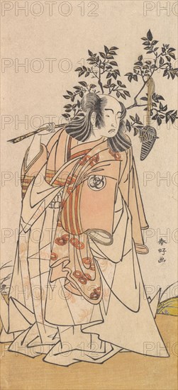 The Actor Bando Mitsugoro I as a Man in Daimyo Attire, ca. 1778. Creator: Katsukawa Shunko.
