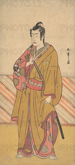 The Actor Bando Mitsugoro I as one of the Conen Otoko or Five Kyokaku, ca. 1778. Creator: Shunsho.