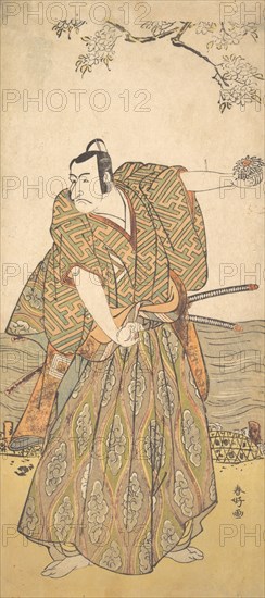 The Fifth Ichikawa Danjuro as a Samurai, ca. 1780-85. Creator: Katsukawa Shunko.