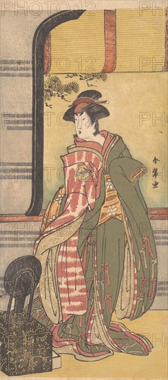 The Actor Segawa Kikunojo 3rd in a Female Role, ca. 1785. Creator: Katsukawa Shunjo.