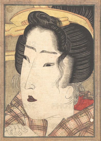 Head of a Beauty, ca. 1825. Creator: Ikeda Eisen.