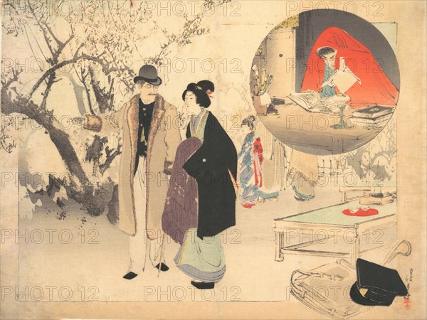 The Demon Gold (Konjiki yasha), ca. 1903. Creator: Mizuno Toshikata.