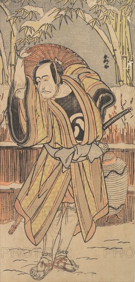 The Fifth Ichikawa Danjuro as a Man in Winter Apparel, dated 1788. Creator: Katsukawa Shunko.