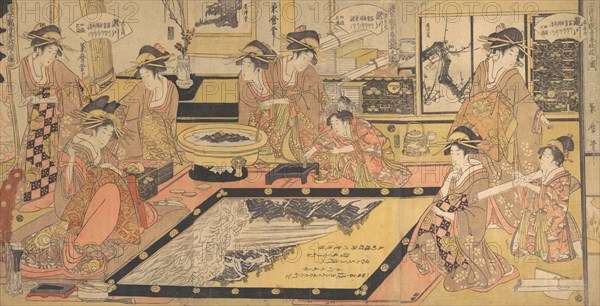 A Votive Picture to Be Donated to the Kannon of Asakusa..., ca. 1800. Creator: Kitagawa Kikumaro.