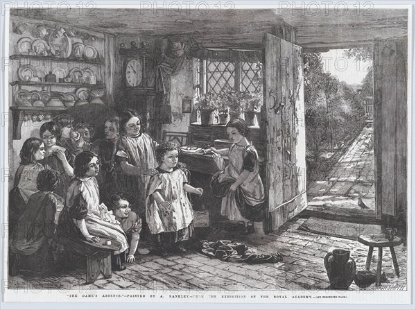 The Dame's Absence, from "Illustrated London News", July 4, 1857. Creator: Harvey Orrin Smith.