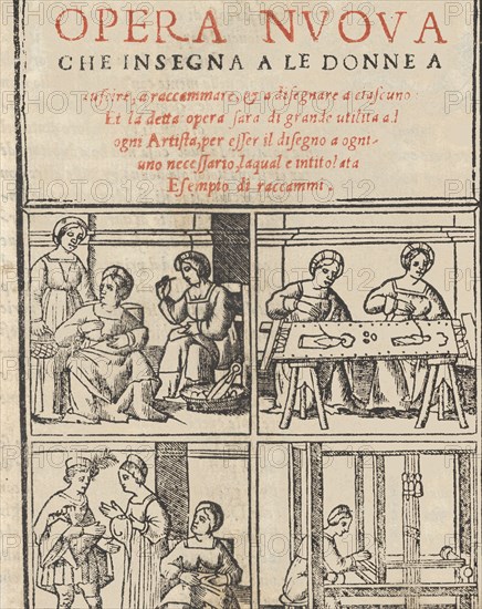 Essempio di recammi, 1530. Creator: Giovanni Antonio Tagliente.