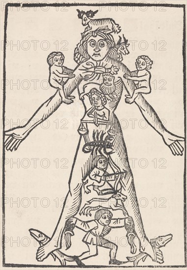 German Almanac, 1484. Creator: Unknown.