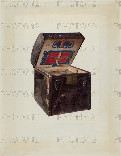 Stage Coach Trunk, 1939. Creator: J. Howard Iams.