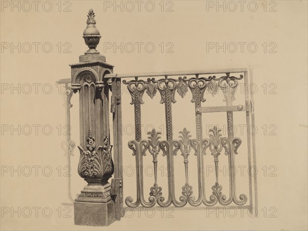 Gate and Gatepost, 1935/1942. Creator: Jerome Hoxie.