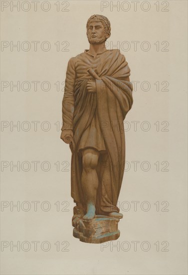 Figurehead: "Hercules", 1935/1942. Creator: John W Kelleher.