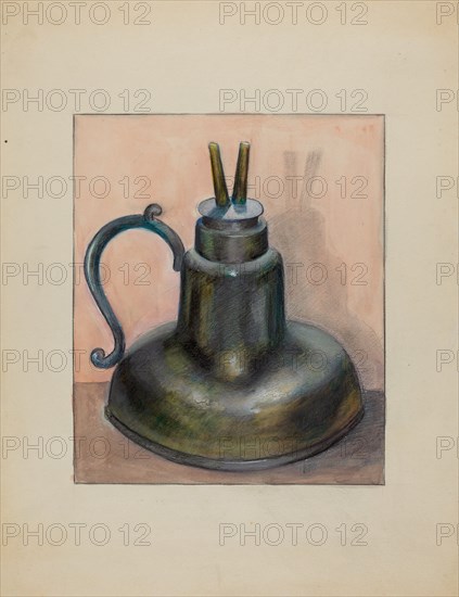 Lamp, 1935/1942. Creator: Albert J. Levone.