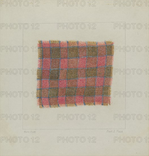 Homemade Cloth, 1935/1942. Creator: Frank J Mace.