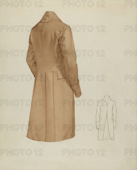 Shaker Man's Coat, c. 1936. Creator: Joseph Goldberg.