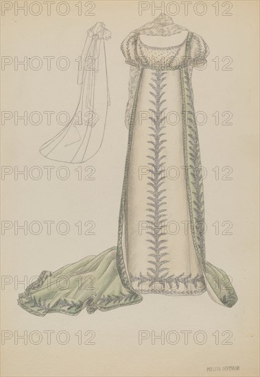 Court Dress, c. 1936. Creator: Melita Hofmann.