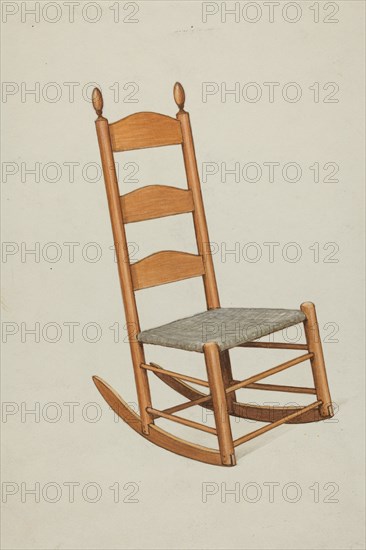 Shaker Child's Rocker, c. 1936. Creator: Ray Holden.