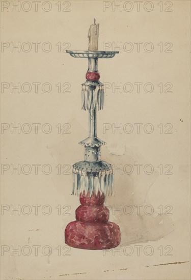 Candlestick, c. 1936. Creator: Geoffrey Holt.