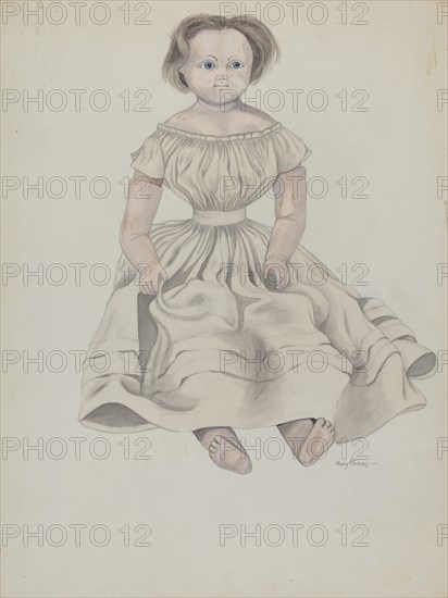 Wax Doll, c. 1936. Creator: Mary E Humes.