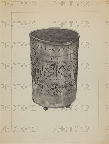 Pewter Beaker, c. 1936. Creator: Gertrude Lemberg.