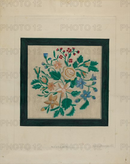 Embroidery Piece, c. 1936. Creator: Raymond Manupelli.