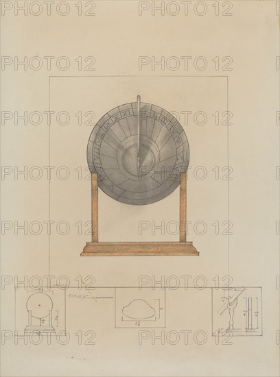 Sun Dial, c. 1936. Creator: Henry Meyers.