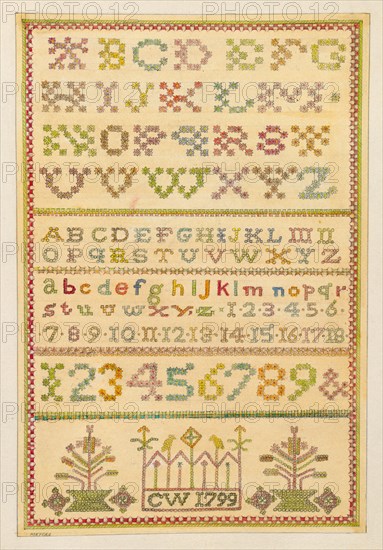 Sampler, c. 1936. Creator: Henry Meyers.