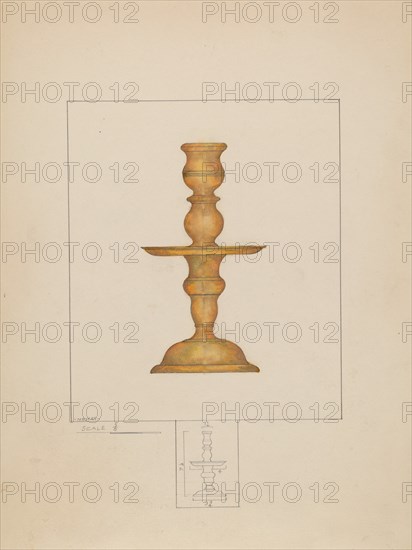 Candlestick, c. 1936. Creator: Henry Meyers.