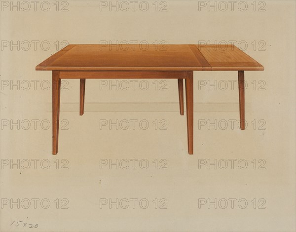 Table, c. 1937. Creator: Anne Ger.