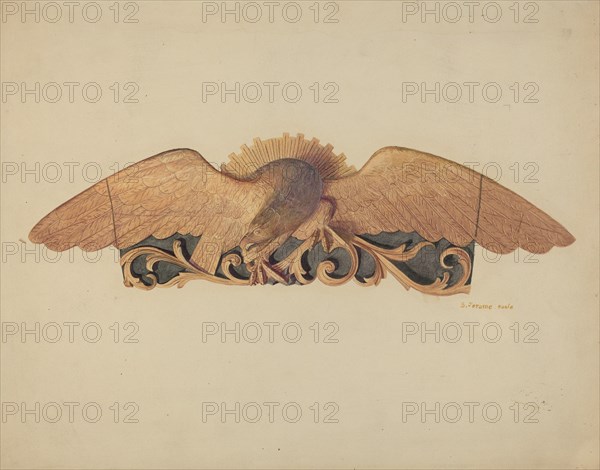 Stern Decoration, c. 1937. Creator: Jerome Hoxie.