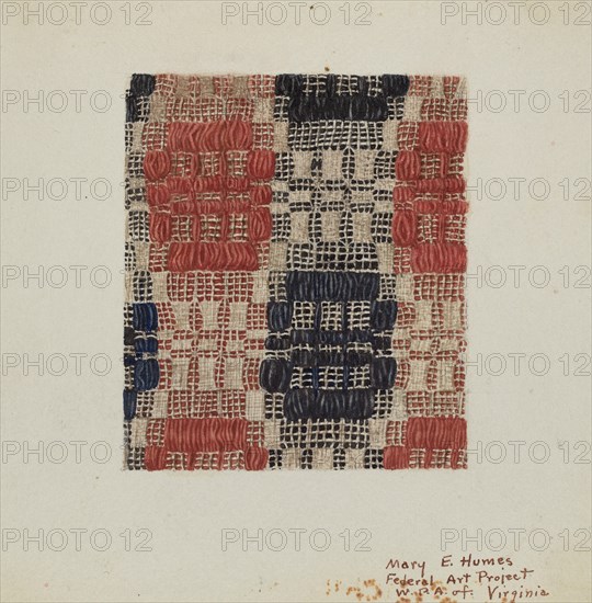 Coverlet, c. 1938. Creator: Mary E Humes.