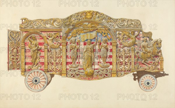 Circus Wagon, c. 1938. Creator: Frank M Keane.
