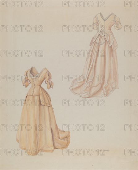Wedding Dress, c. 1938. Creator: Hans Mangelsdorf.
