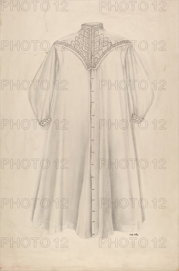 Woman's Nightgown, c. 1938. Creator: Edith Miller.