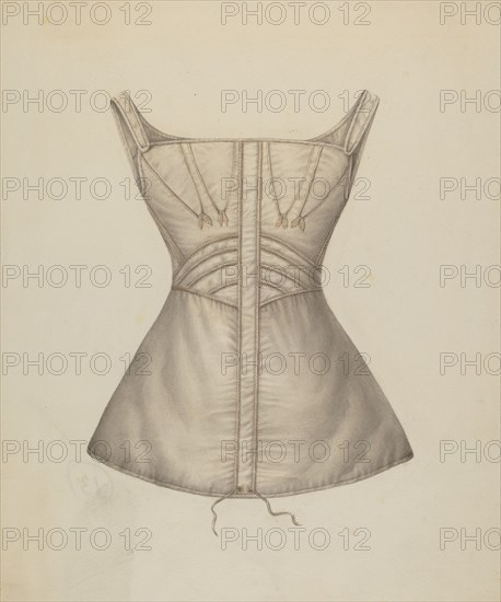 Corset, c. 1938. Creator: Marie Mitchell.