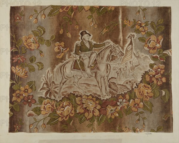 Historical Printed Textile, c. 1939. Creator: Esther Hansen.