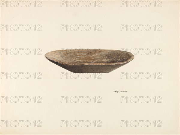 Bread Dough Bowl, c. 1939. Creator: Mary Hansen.