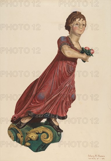 Figurehead, c. 1939. Creator: Mary E Humes.