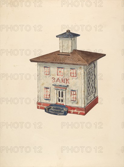 Penny Bank, c. 1939. Creator: Samuel O. Klein.