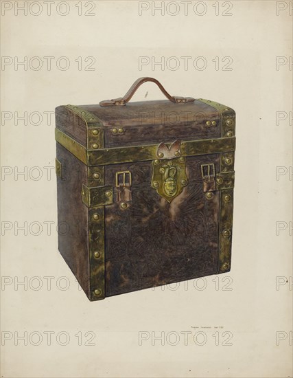 Small Square Trunk, c. 1940. Creator: Regina Henderer.