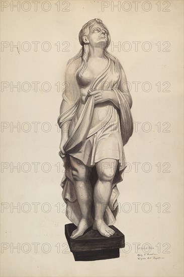 Galatea Figurehead, c. 1940. Creator: Mary E Humes.