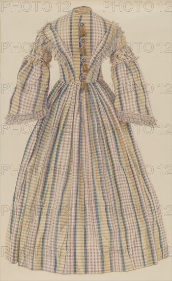 Dress, c. 1940. Creator: Frank M Keane.