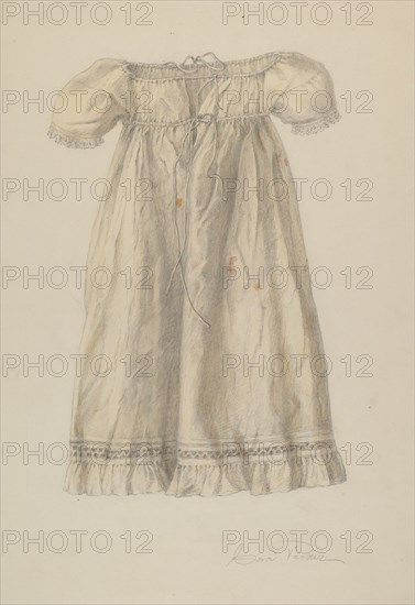 Baby Dress, c. 1940. Creator: Cora Parker.