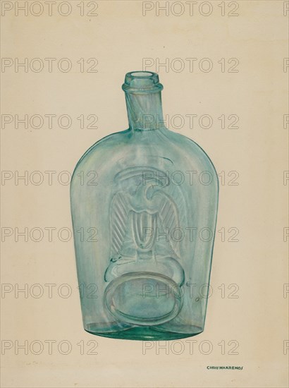 Flask, c. 1941. Creator: Chris Makrenos.