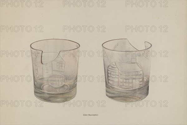 Whiskey Glass, c. 1941. Creator: Chris Makrenos.