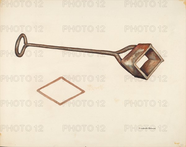 Branding Iron, c. 1942. Creator: Elizabeth Johnson.