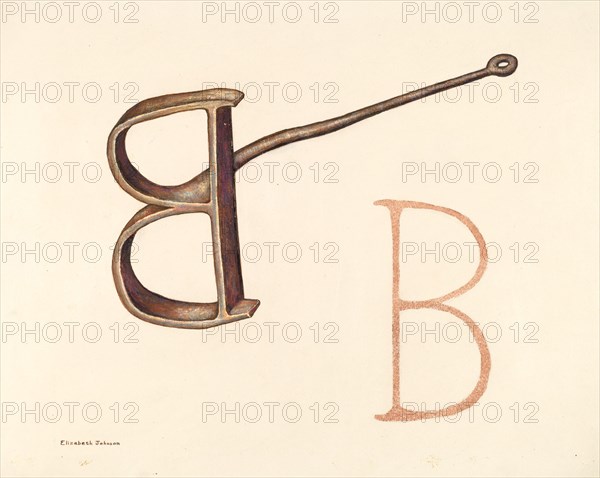 Branding Iron, c. 1942. Creator: Elizabeth Johnson.