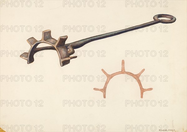 Branding Iron, c. 1942. Creator: Elizabeth Johnson.